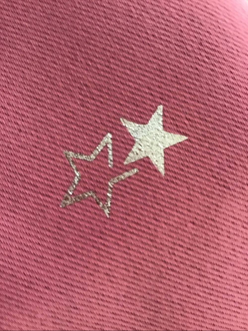 Set of Blush Pink & Silver Foil Stars Celestial Black Out Grommet Curtains